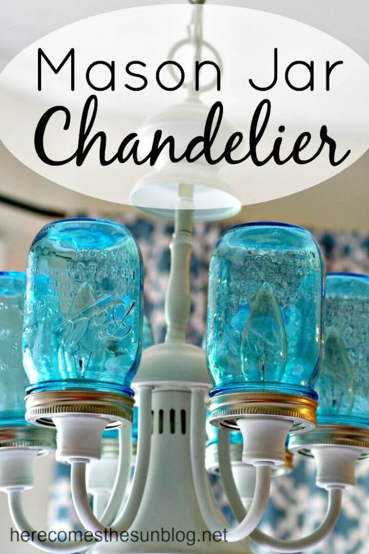 Easy DIY Mason Jar Chandelier - Mason Jar Lights
