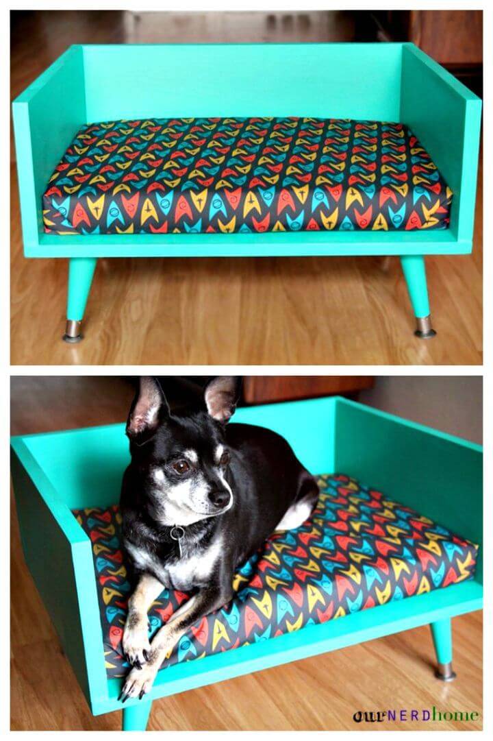 Adorable Mid-Century Style Dog Bed