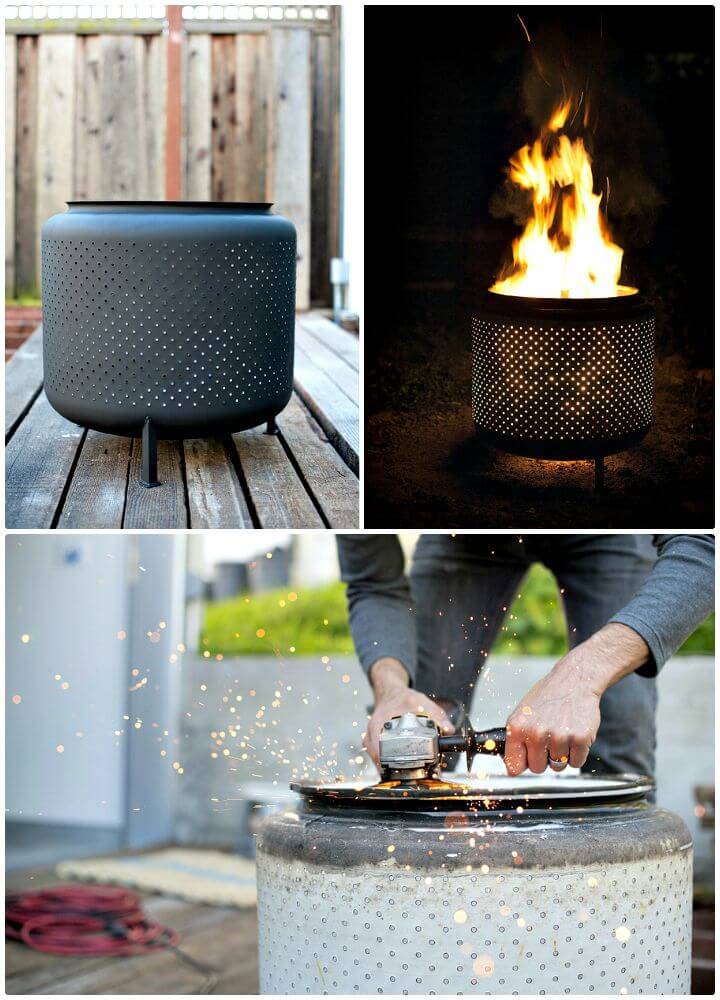 DIY One Hour Up Cycled Fire Pit Under $10