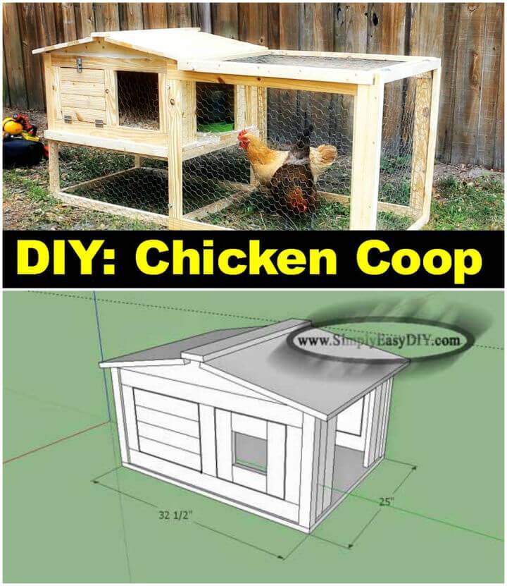 DIY Small Backyard Chicken Coop - Free Tutorial
