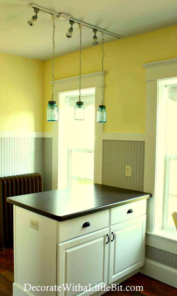 Easy DIY Vintage Canning Mason Jar Pendant Lights - Step By Step Free Tutorial