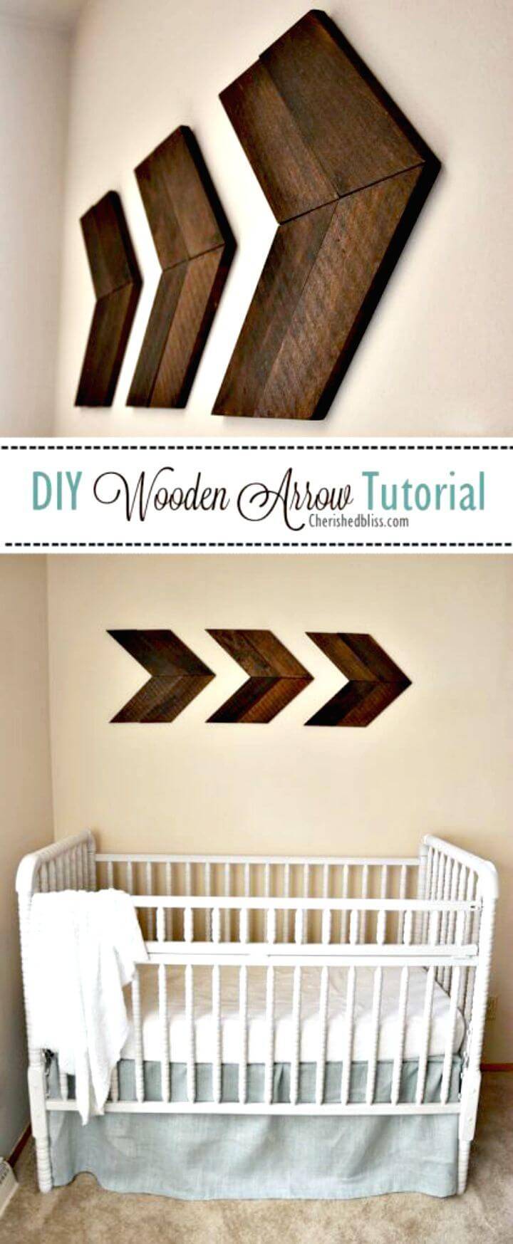 How To Make Wooden Arrow Wall Art Tutorial