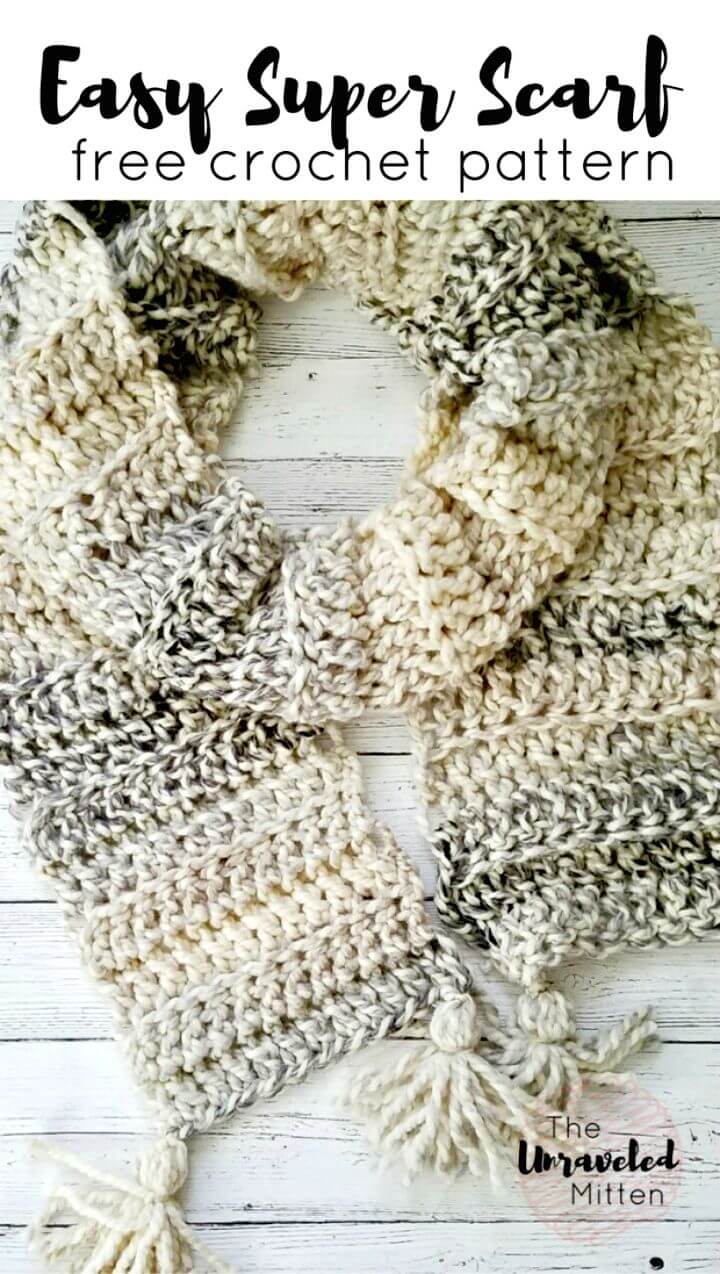 Super Easy Crochet Scarf - Free Pattern