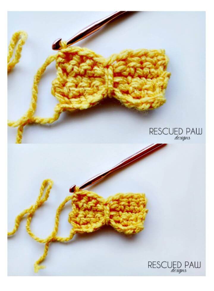 Easy Crochet Yarn Bow Ties - Free Pattern