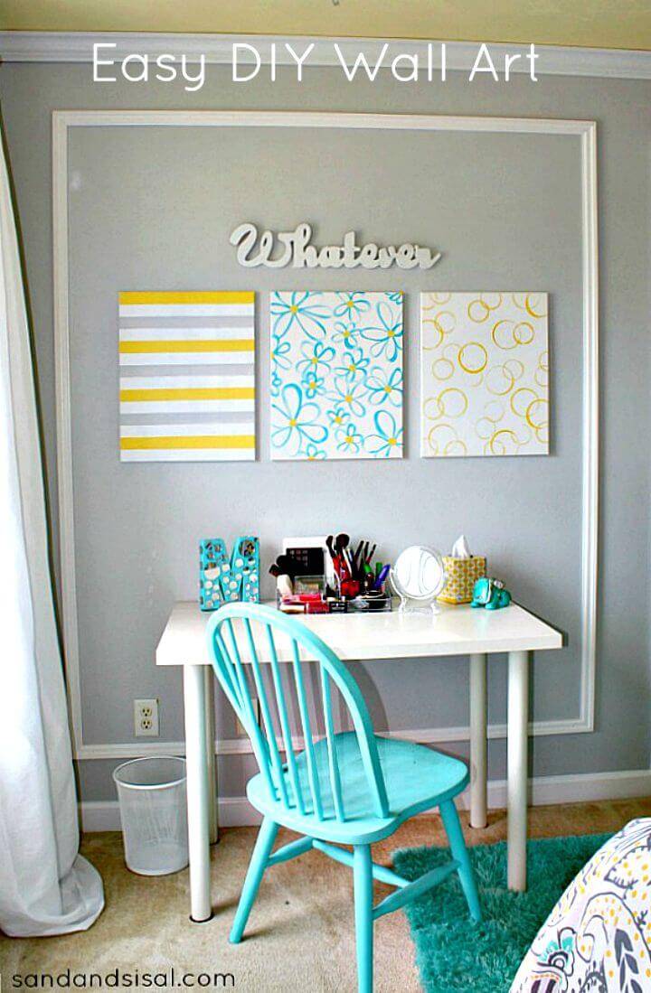 Easy How To DIY Canvas Wall Art Tutorial