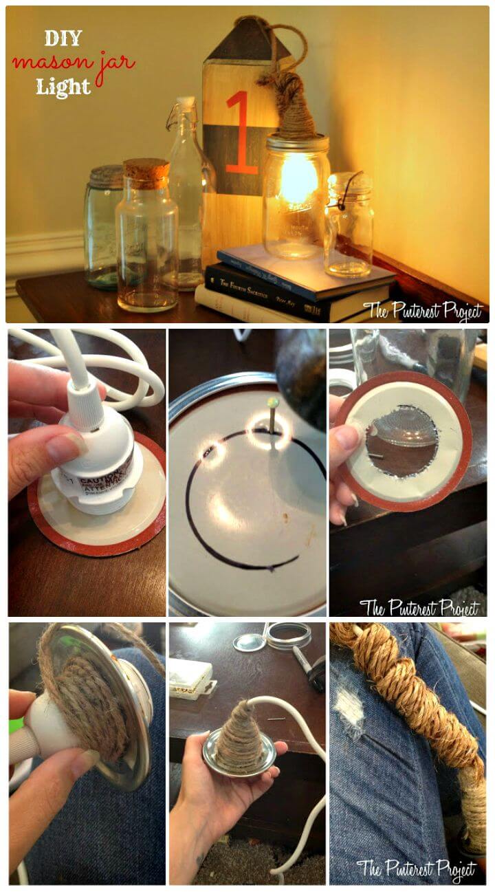 DIY Mason Jar Light - Mason Jar Crafts
