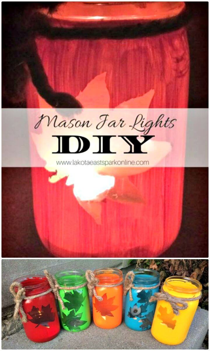 How To DIY Mason Jar Lights - Homemade Lights
