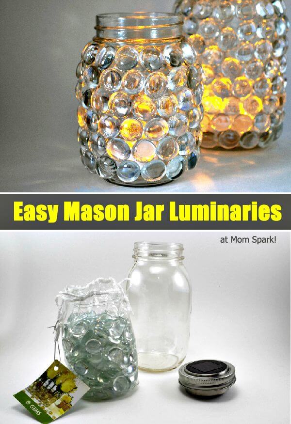 How To DIY Mason Jar Luminaries - Step By Step Free Tutorial