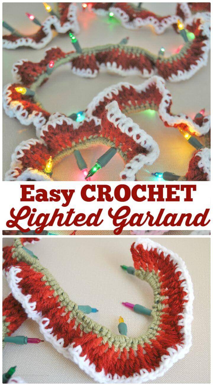 How To Free Crochet Lighted Garland Pattern