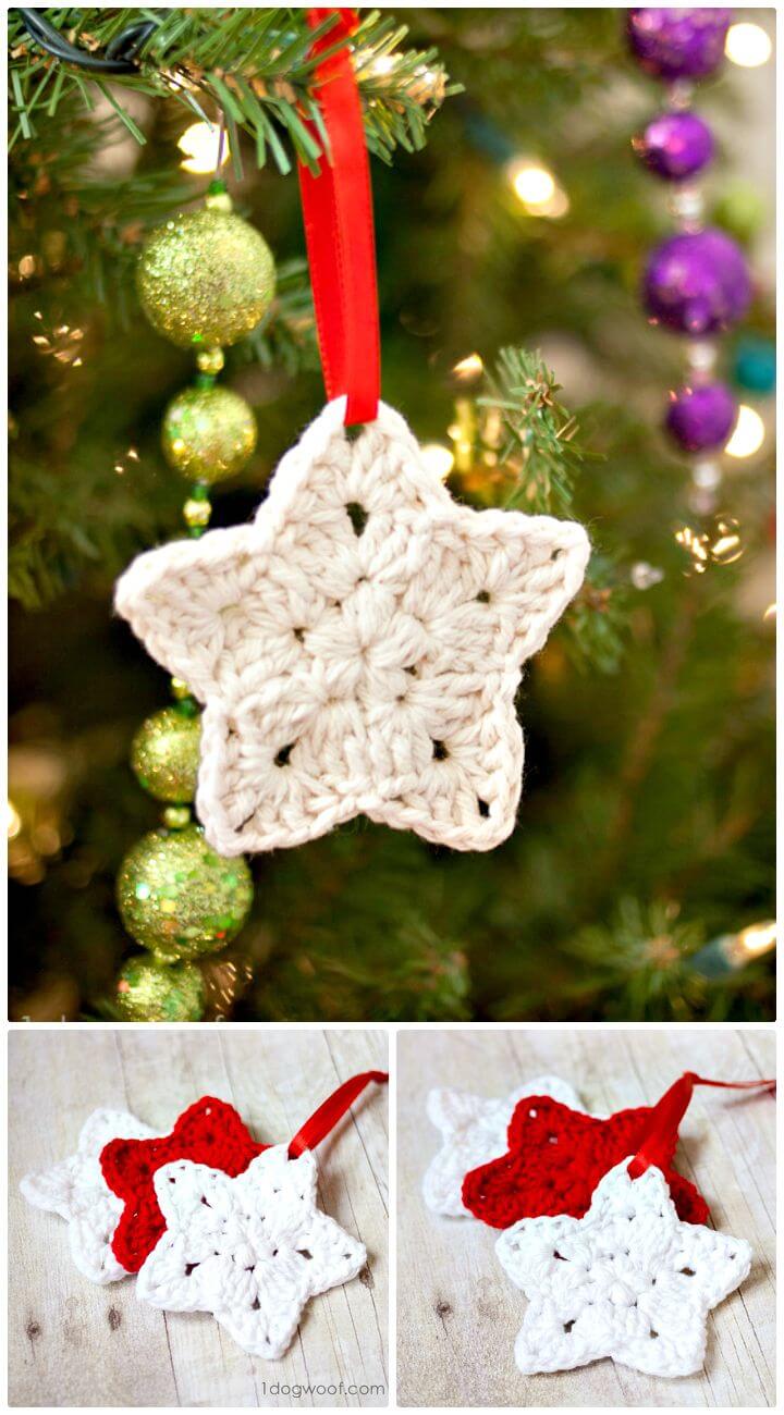 Easy How To Free Crochet Star Ornament Pattern