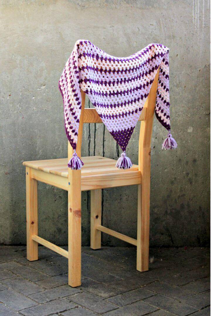 How To Granny Tassel Shawl - Free Crochet Pattern