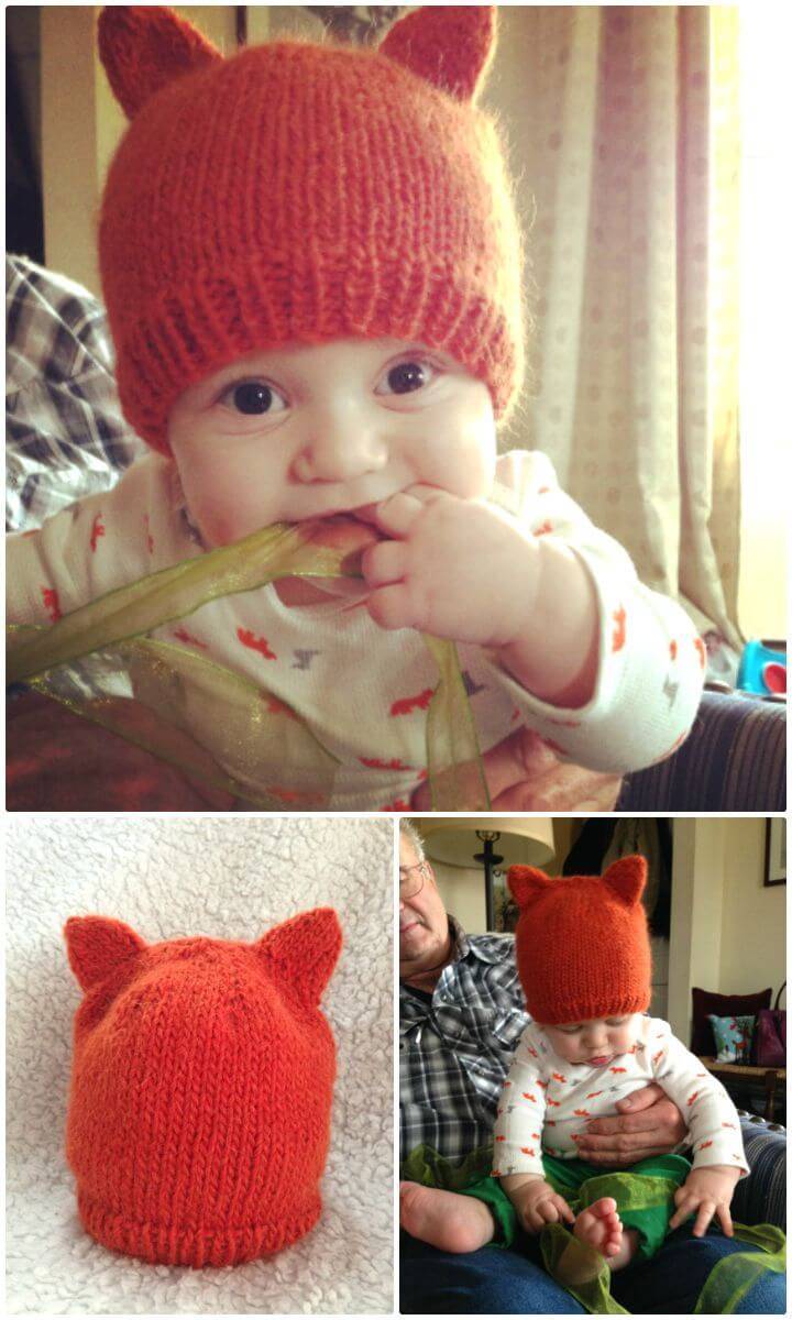 Easy Free Crochet Fox Hat Pattern