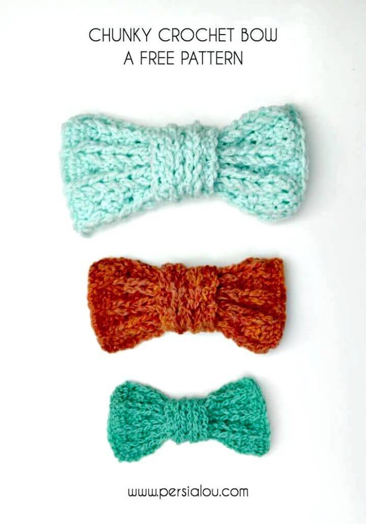 Easy Free Chunky Crochet Bow Pattern