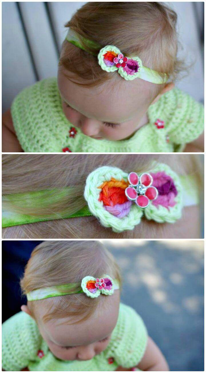 Easy Free Crochet Baby Bow Headband Pattern