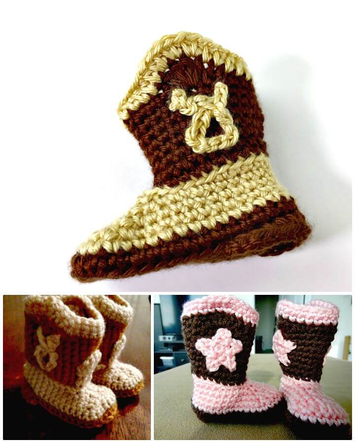 7 Free Crochet Cowboy Boots Patterns DIY Crafts