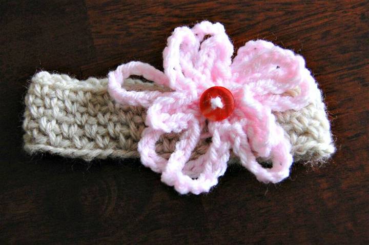 Easy Crochet Baby Headband For Girls - Free Pattern