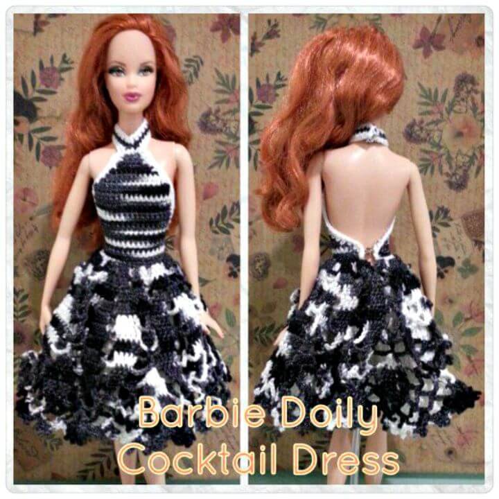 How To Free Crochet Barbie Doily Cocktail Dress Pattern