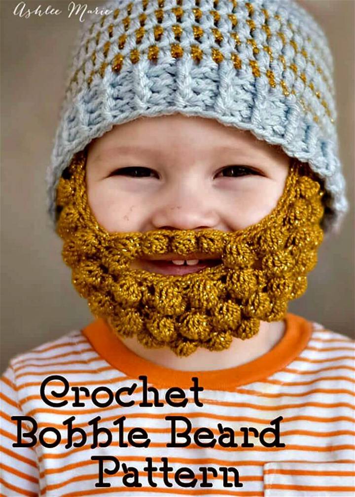How To Free Crochet Bobble Beard Pattern