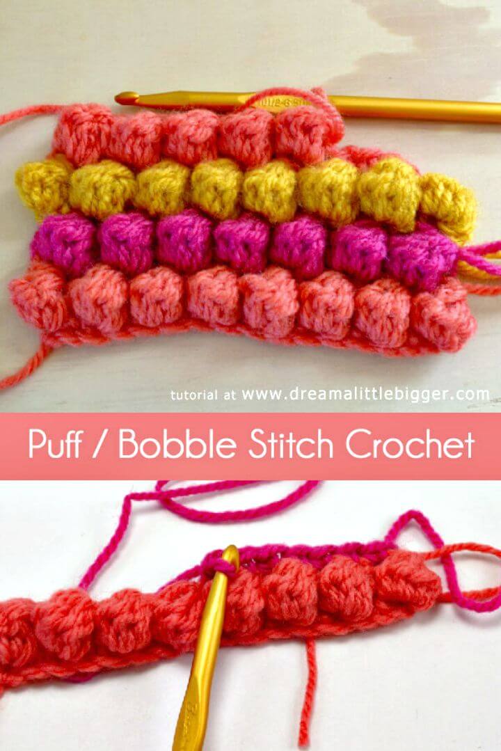 Easy Free Crochet Bobble Stitch Pattern