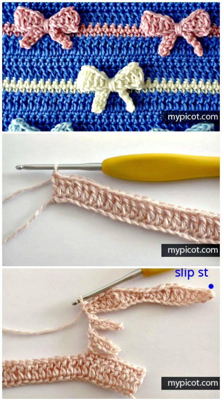 Free Crochet Bow Stitch Pattern