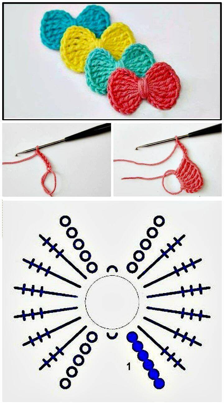 Free Crochet Bow Tie - Step By Step Instructions