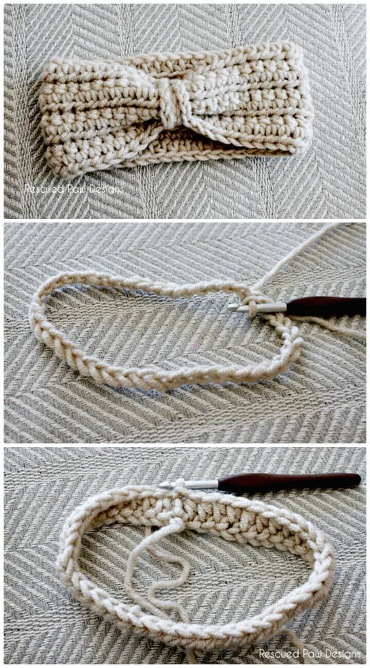 Free Crochet Chained Headband Pattern