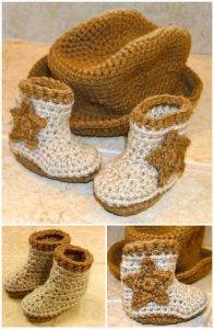 7 Free Crochet Cowboy Boots Patterns - DIY Crafts