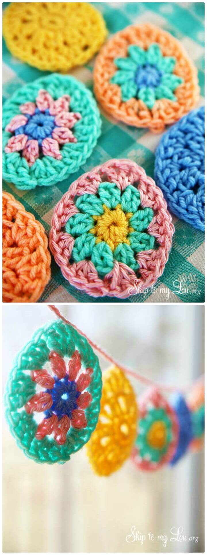 How To Free Crochet Easter Egg Garland Pattern