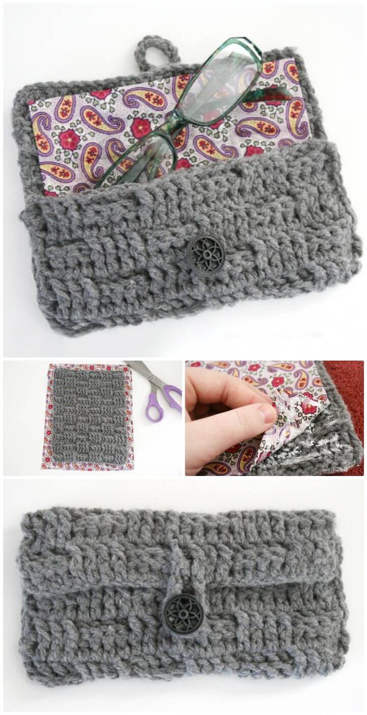 Adorable Free Crochet Eyeglasses Case Pattern