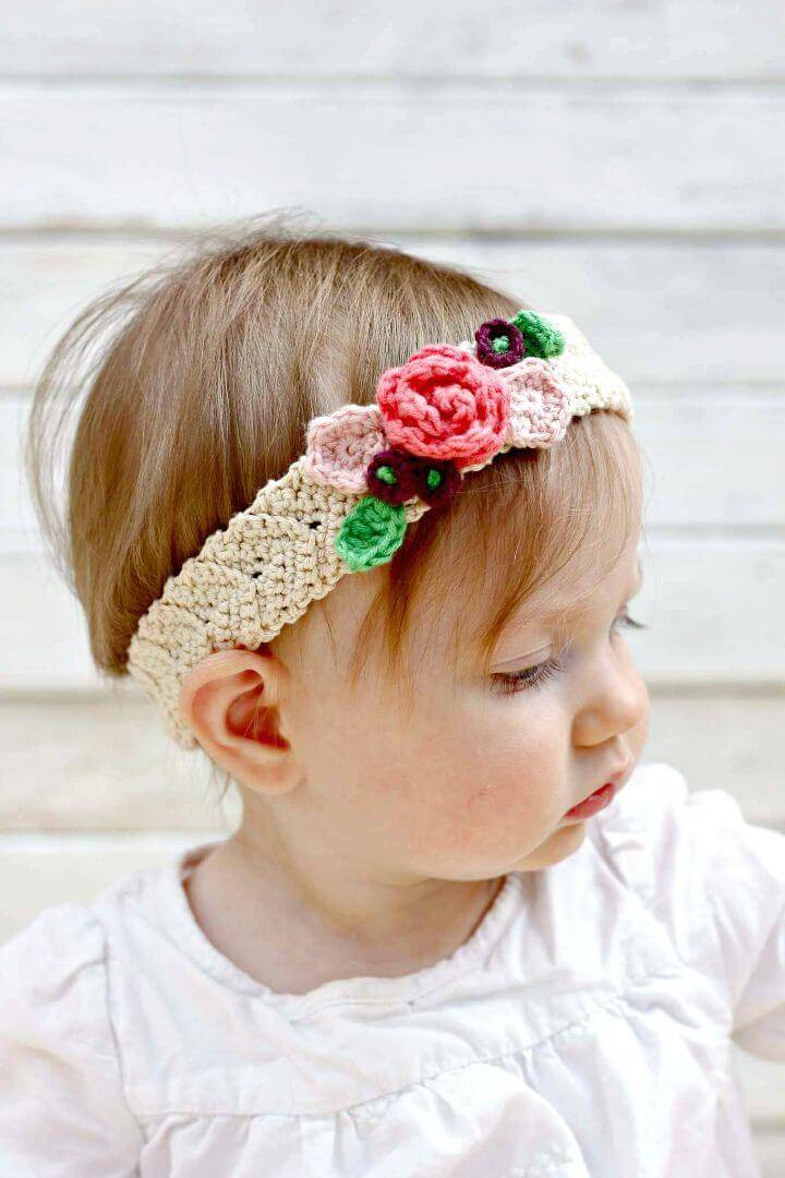 Easy Free Crochet Flower Headband Pattern
