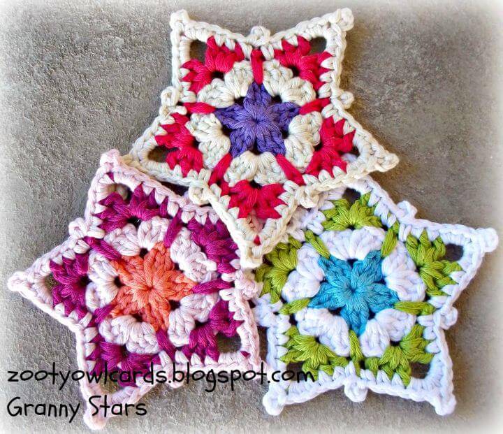 How To Crochet Granny Star Pattern