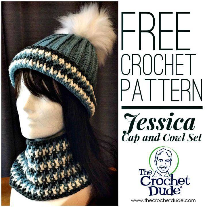 Easy Free Crochet Hat And Cowl Pattern