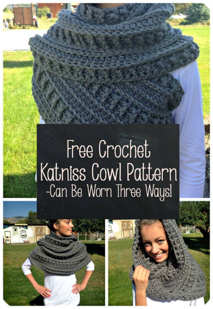 Free Crochet Katniss Cowl Pattern