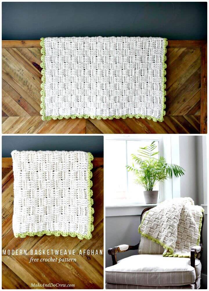 25 Free Crochet Basket Weave Stitch Patterns DIY Crafts