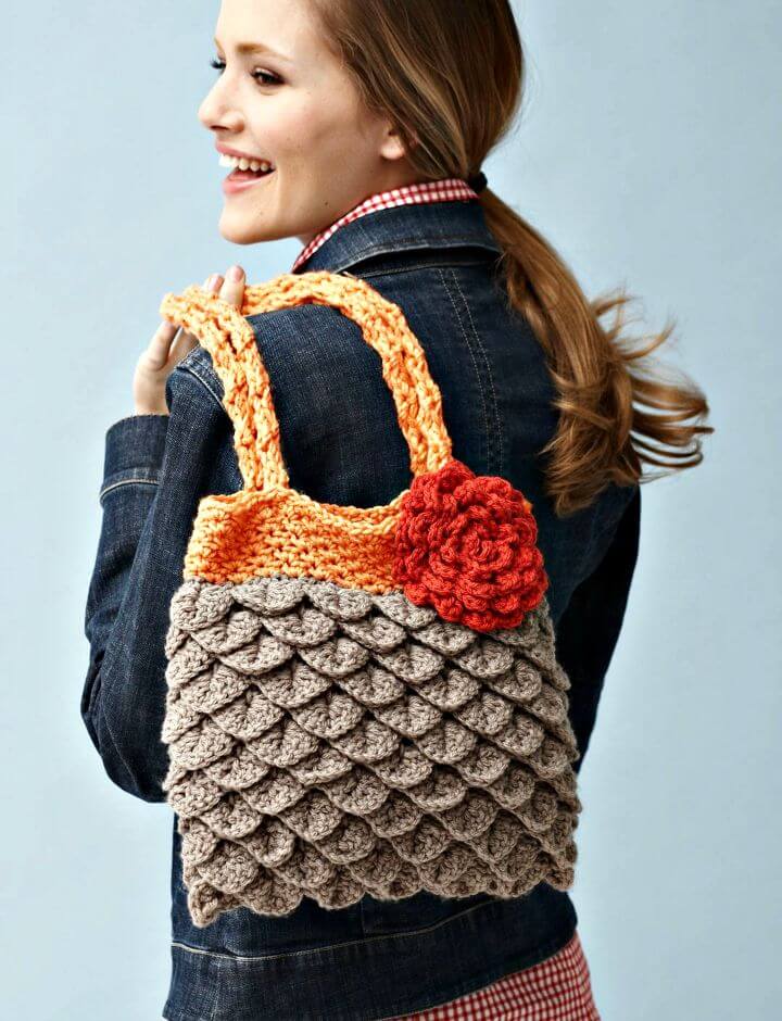 Easy Crochet Mermaid Tears Purse - Free Pattern