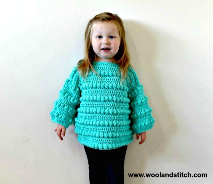 crochet bobble sweater