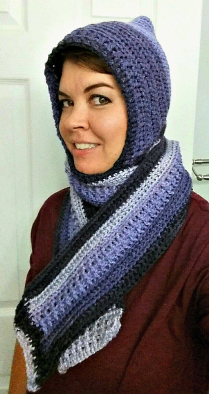 How To Free Crochet Mother-Hood Scarf Pattern