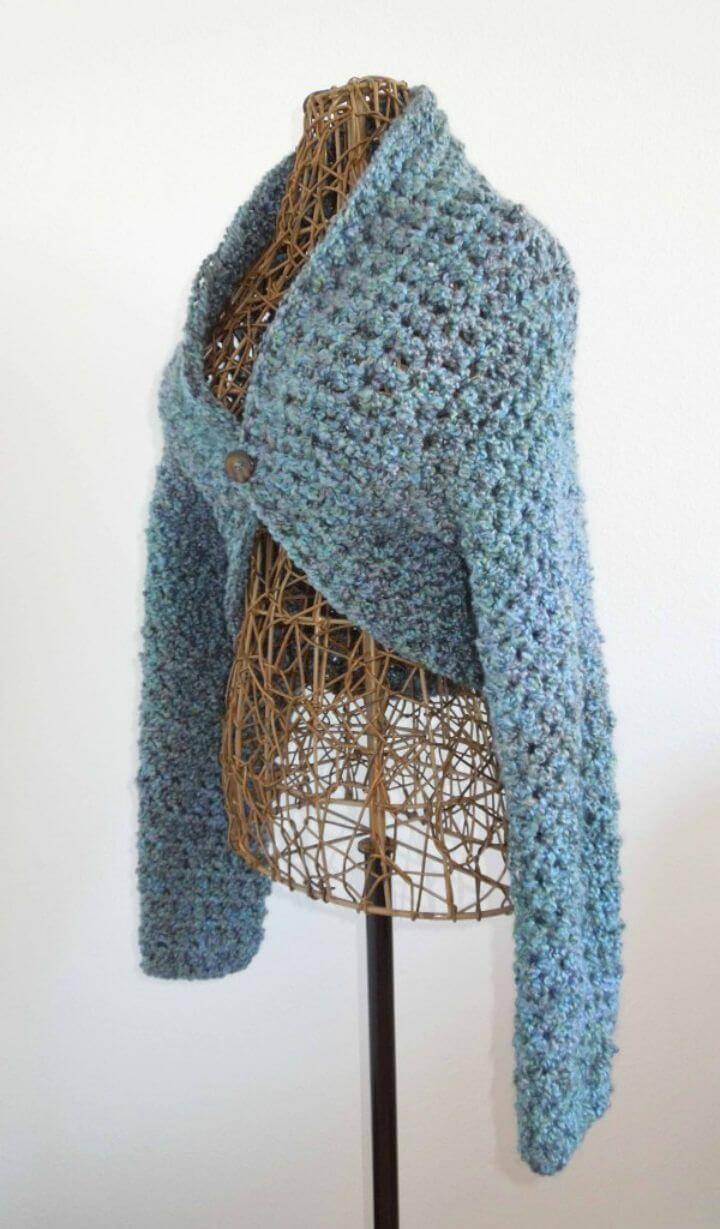 Free Crochet No Seam Shrug Pattern
