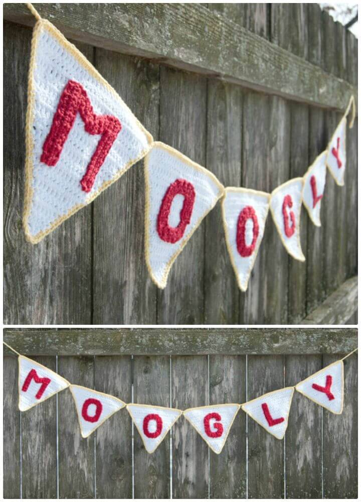 Free Crochet Perfect Party Pennant Garland Pattern
