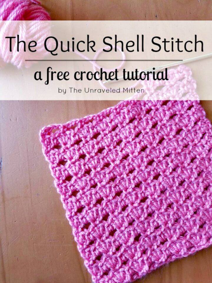 How To Crochet Quick Shell Stitch - Free Pattern