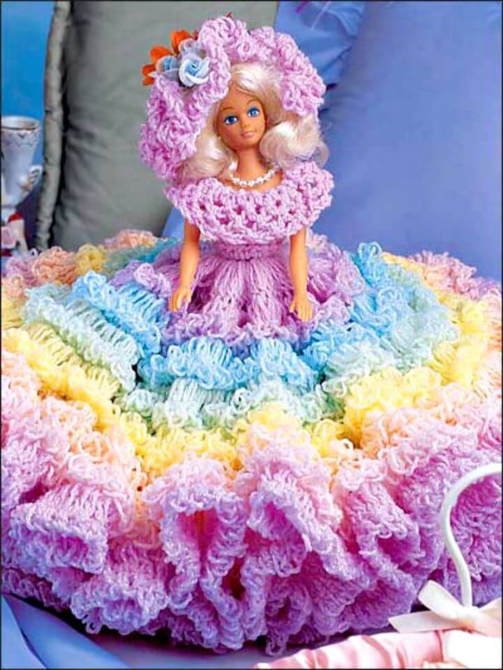 How To Free Crochet Rainbows And Ruffles Dress Pattern