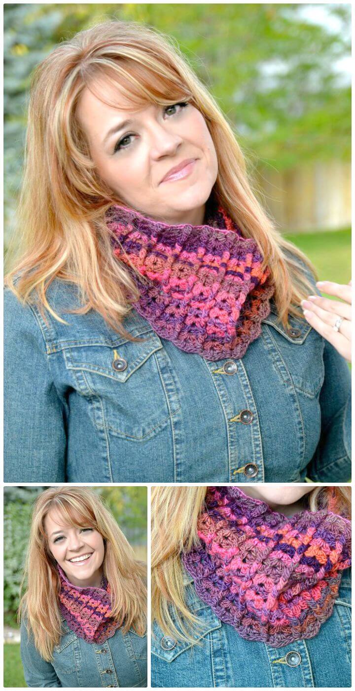 81 Free Crochet Cowl Patterns / Crochet Infinity Scarf ⋆ DIY Crafts