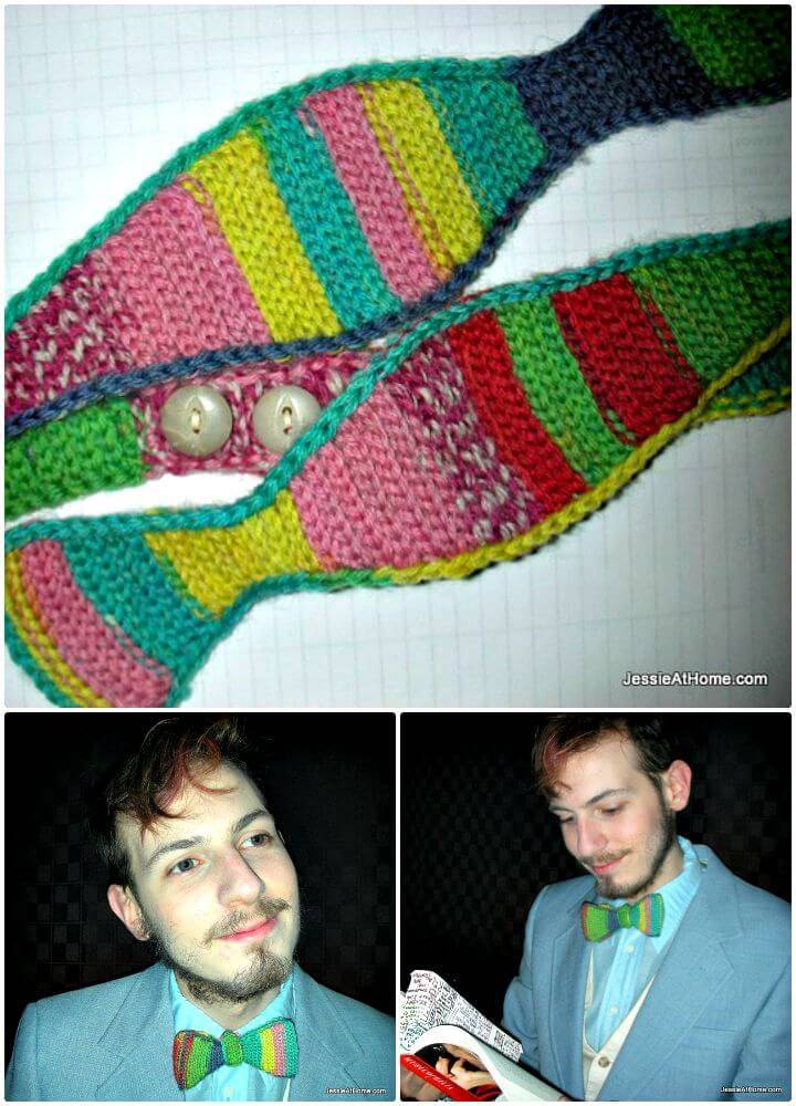 Free Crochet Slip Stitch Bow Tie Pattern