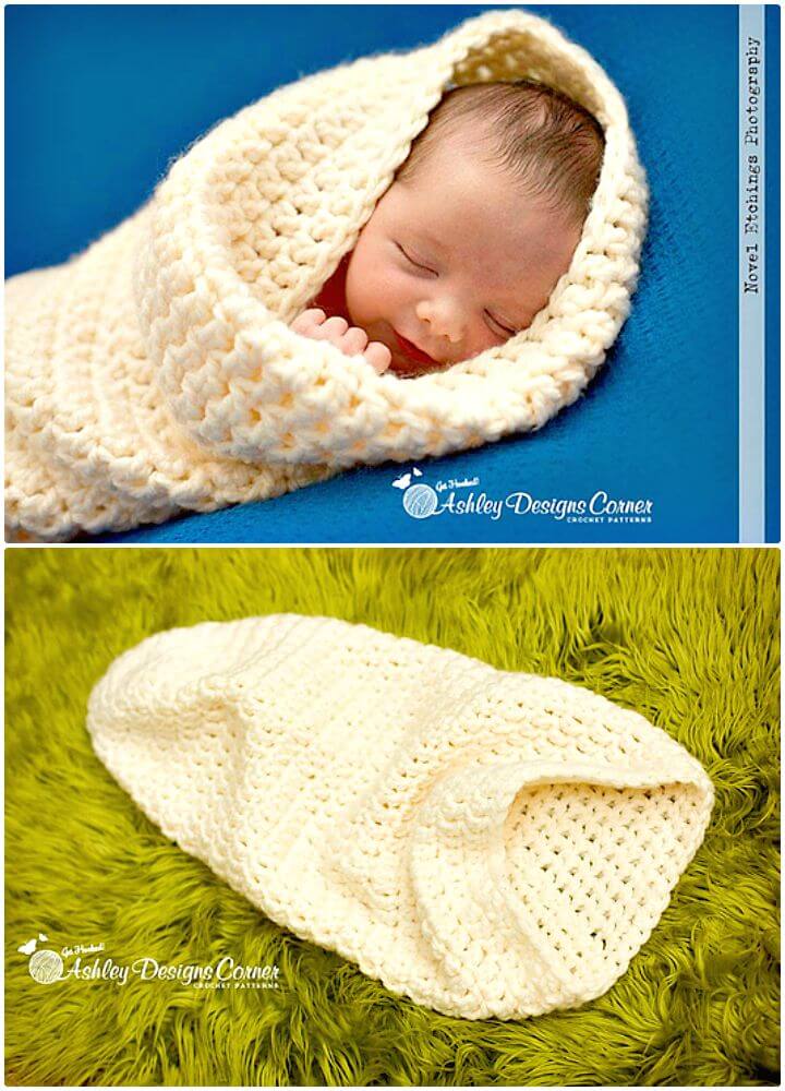 33 Free Crochet Baby Cocoon Patterns ⋆ DIY Crafts