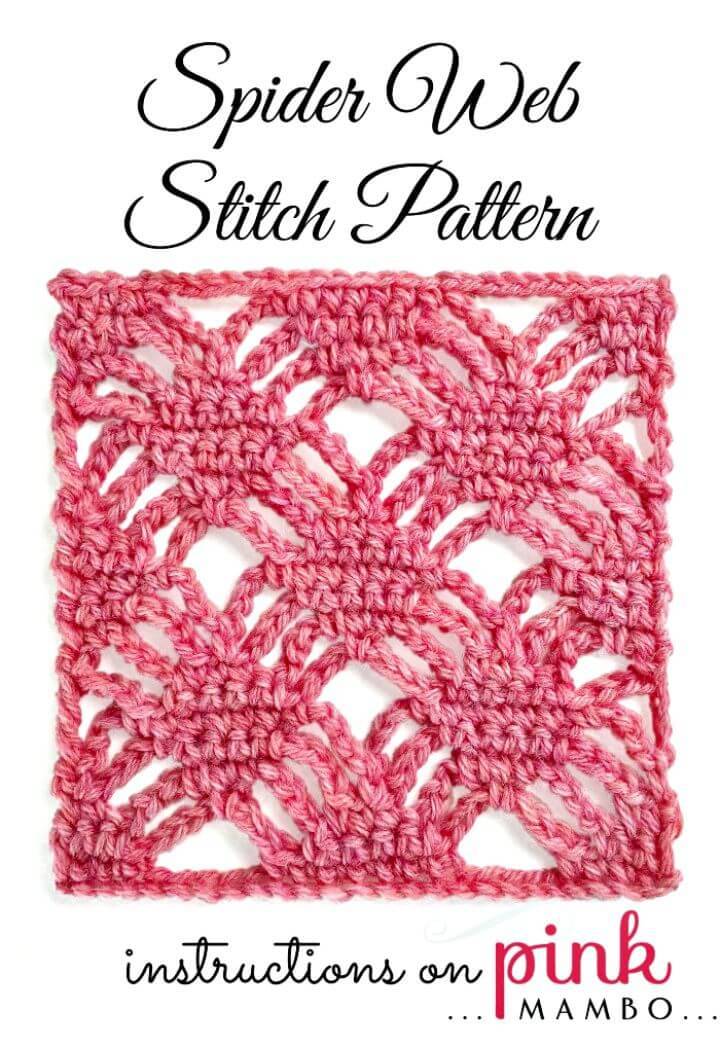 Free Crochet Spider Web Stitch Pattern