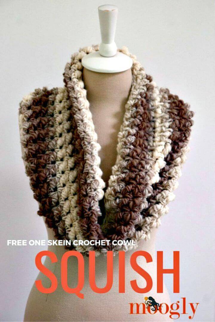 How To Free Crochet Squish Cowl Pattern