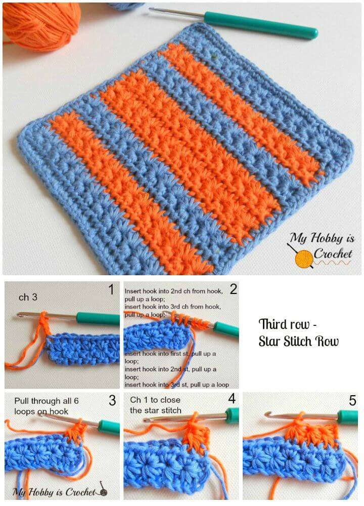 Download 28 Free Crochet Star Stitch Patterns ⋆ DIY Crafts