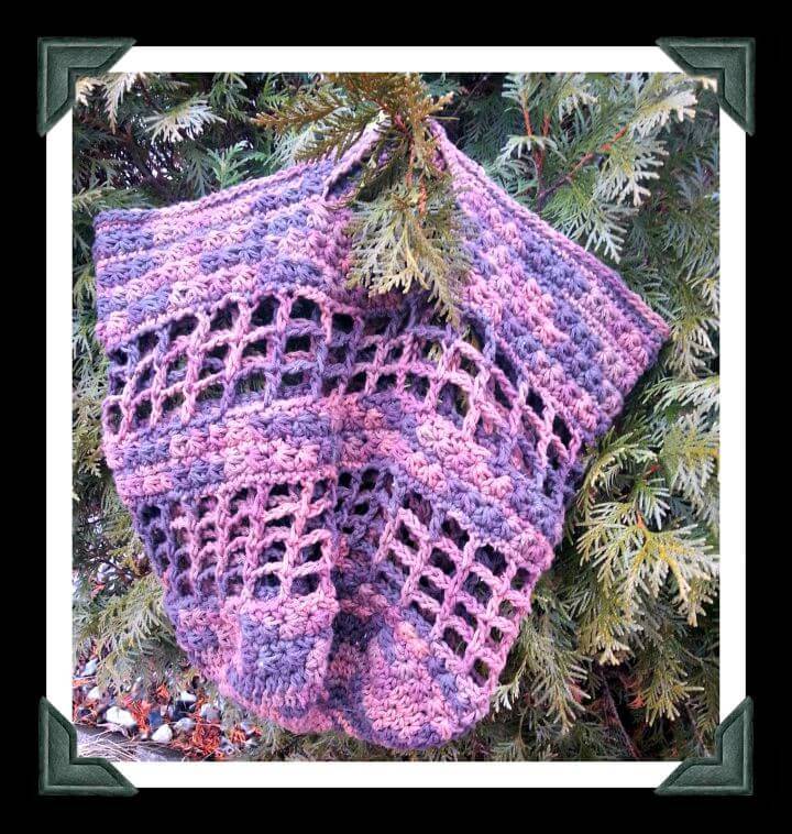 Easy Crochet Star Stitch Market Bag - Free Pattern