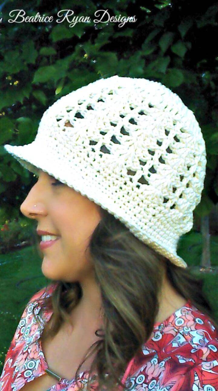 How To Free Crochet Sunshine And Shells Summer Hat Pattern
