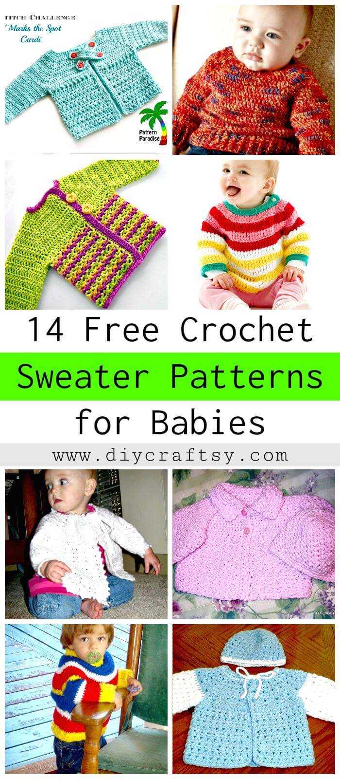 Crochet Sweater Patterns for Babies